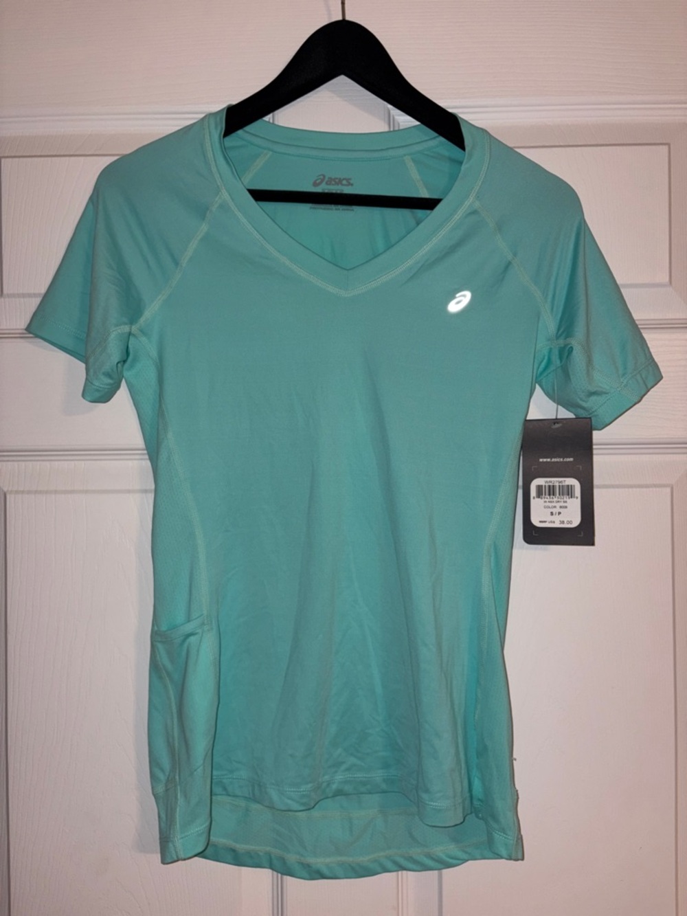 ASICS women's ASX Dry Short Sleeve Tee - Aqua - Size S